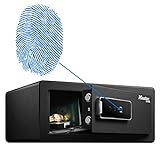 Master Lock LX110BEURHRO Biometrischer Tresor mit Fingerabdruck, Schwarz, 19,5 x 43 x 37