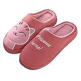 Hausschuhe Damen Sommer,Damen Fluffy Hausschuhe,Hausschuhe Damen Plüsch Pantoffeln Gemütlich Offener Zeh Flauschige Sandalen mit Riemen Memory Foam Sohle Slide Slipper Schuhe für Indoor O