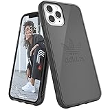 adidas Originals Kompatibel mit iPhone 11 Pro Hülle, Großes Logo Druck Transparente schützende Handyhülle - Schw