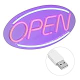 NCONCO LED Neonlicht USB Dekoration Neonlicht Wanddekoration Geburtstag Shop Bar Restaurant Dekoration (OPEN)