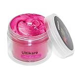 Haarfarbe Wachs,Ultikare Temporäre Haarfärbemittel, Instant Hair Dye Cream Mud Washable Natürliche Haarfarbe Pomade, Styling Hair Clays for Men Women for Party, Cosplay & Halloween (Pink)…