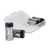 VARTA CR123A 3V Lithium Batterien | VARTA Batterie CR123A Lithium 3V (vormals VARTA Professional Lithium CR123A) in 4er-Box von WEISS - more power + | Baugleich: CR123, CR123 A, CR17345, 6205 B