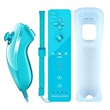 YiYunTE Motion Plus Remote Controller für Wii 2 in 1 Wireless Bewegung Plus Fernbedienung und Nunchuck Controller für Wii und Wii U mit Silikonhü