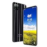 XCZZYC Handy, I13pro Smartphone ohne SIM-Lock, 6,3 Zoll Wassertropfen Vollbild, 4800mAh großer Akku,13MP / 5MP Triple-Kameras, Dual SIM, Face ID,Schwarz-U