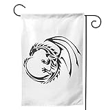 TUIFYBCO Hochland-Kuh-Gartenflagge, Hausflagge, zweiseitig, Dekoration für Innen- und Außenbereich, 31,8 x 45,7