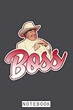 Boss Hogg Notebook: Diary, Matte Finish Cover, Journal, 6x9 120 Pages, Planner, Lined College Ruled Pap