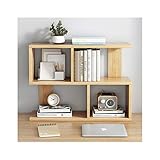 Vertikales Desktop-Bücherregal Office-Desktop-Bücherregal-Bürobedarf Holzschalter-Organizer-Arbeitsplatte Bücherregal Kostenloser Stilanzeige Regal-Lagerregal für Zuhause Multifunktionales Aufbew