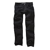 Carlo Colucci Herren Stretch 5-Pocket Trend Jeans Hose Mod. Enrico, Regular Gerade (42/32, 7293 Black Denim)