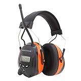 PROTEAR Bluetooth- und Radio-Gehörschutz, kompatibel mit Mobiltelefon / MP3, Noise Blocking-Gehörschutz für Werkstatt, Garten/Mähen, CE-zertifiziertes SNR 30dB