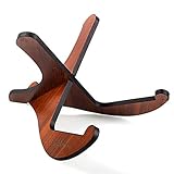 CAHAYA Gitarrenständer Holz Gitarrenhalterung Anti-Rutsch Musikinstrument Ständer klappbar mit Schwammmatte für Akustik Klassische Gitarren B