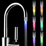 TWIFER Romantische 7 Farbwechsel LED-Licht Duschkopf Wasser Bad Home Badezimmer Glow