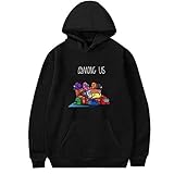 SUSSURRO Spiel Among Us Hoodie Kapuzenpullover Casual Pullover Streetwear(s Schwarzes Spiel)