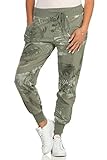 Zarmexx Damen Sweatpants Sweathose Baumwollhose Jogger Jogginghose Freizeithose Relax Fit Damenhose Jung