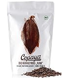 Copaya Bio Kakao Nibs Roh ohne Zusätze, Kakaonibs aus Peruanischen Kakaobohnen, Kontrollierte Premium Bohnen ohne Zucker, Ungeröstet & Ungesüßt, Vorratspackung 1000g (1kg)