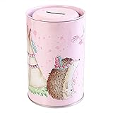 Spardose für Kinder mit Igel & Co. | Sparschwein Blechdose Indianer - Tiere für Mädchen | Prima Geschenkidee zu Geburtstag, Einschulung