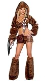 shoperama Superflauschiges Chewbacca Damen Kostüm SCI-FI Trooper Gr. S Fell Pelz Krieg