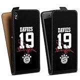 DeinDesign Tasche kompatibel mit Sony Xperia XA Flip Case Hülle Schwarz FC Bayern München FCB D