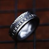 Puuuk Cross Biker Ring Für Herren Edelstahl Ringe Vintage Celtic Band Ring,8