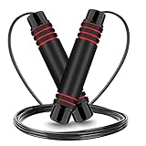 Vendfine Springseil,Skipping Rope Springseil Erwachsene mit Gut Qualitativen Kugellagern,Länge Einstellbar,Rutschfesten Komfort Handgriffe,Einfache und praktische sportgeräte zuhause für F