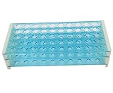 50 Positionen Kunststoff-Reagenzglasständer Halterung Rack, abnehmbares Zentrifugenröhrchengestell, 18mm L