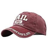 LIANGFANG Baseballmütze für Männer Frauen Verstellbare Sport-Trucker-Baseballmütze Sonnenschutz-Schutzkappe Gewaschener Sport-Retro-Hut für Golf, Herren, T