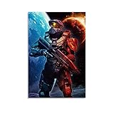 LIULANG Halo Master Chief Poster dekorative Malerei Leinwand Wandkunst Wohnzimmer Poster Schlafzimmer Malerei 24x36inch(60x90cm)
