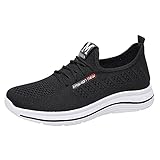 Eaylis Damen Mode Plattform Flache Turnschuhe Bequeme Leichte Laufschuhe, Sneaker Atmungsaktiv Turnschuhe Leicht Laufschuhe Straßenlaufschuhe Sportschuhe F