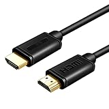 HD Verbindungskabel 4k HDMI-Kabel HDMI 2.0 High Speed ​​HDMI Cord 4K / 60Hz, 3D HDMI zu HDMI-Kabel für Laptop-Monitor PS5 PS4 TV, & More Highspeed pc Kabel (Größe : 1M)