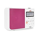 TechniSat Digitradio 210 Schlagerparadies Edition DAB Radio (mit Schlagerparadies Direktwahltaste, DAB+, UKW, zweizeiliges LCD-Display, Teleskopantenne, Kopfhöreranschluss) weiß/pink