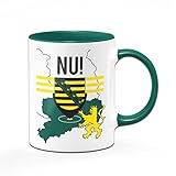 Tasse mit Spruch Sachsen Tasse Nu - Die Kaffetasse für einen echten Sachse aus Dresden, Leipzig, H
