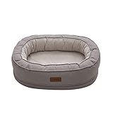 GPMBHNV Hundebett Hundekissen, Hundesofa Hundekorb Hygienisch Waschbares Hundebett Mit Rand, Orthopädisches Hundebett Pflegeleicht Mit Abnehmbarem Waschbarem Bezug rutschfest 70 * 50 * 20