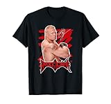 WWE Brock Lesnar mit Logo und Unterschrift T-S