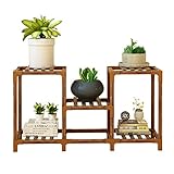 MehrstöCkiges Blumenregal,PflanzenstäNder, Gestufter BlumenstäNder Aus Holz, FüR Garten Terrasse Balkon Wohnzimmer, Mit 3 GartengeräTen,R