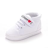 Amison Niedlich Baby Säugling Kind Junge Mädchen weiche Sohle Leinwand Sneaker Kleinkind Schuhe (0-6 Monate, Weiß)