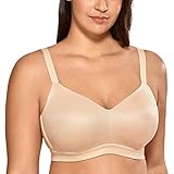 AISILIN Damen Vollschalen Freizeit BH - Leicht Gepolsterter Cups und Ohne Bügel Beige 100G
