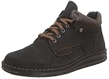 FinnComfort Damen- und Herrenstiefel Linz Schwarz /Braun mit Lederfutter, Schwarz (Schwarz/Braun), 45
