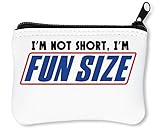I'm Not Short I'm Fun Size Reißverschluss-Geldbörse Brieftasche Geldbö