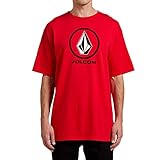 Volcom Herren Crisp Stone S/S Tee T-Shirt, rot, M