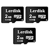 Lerdisk Großhandel Micro SD Karte 1GB 2GB 4GB 8GB 16GB 32GB 64GB 128GB Produziert von SD-Group Lizenznehmer Speicherkarte in großen Mengen MicroSD (2GB 3er-Pack)