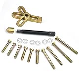 WANTOUTH Harmonic Balancer Puller 13Pcs Lenkrad-Entferner-Kit Harmonic Balancer Tools Kurbelwellen-Schwungrad-Abzieher zum einfachen Entfernen von Harmonic Balancer, Zahnscheib