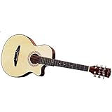 Boll-ATur 38-Zoll-Akustikgitarre Akustikgitarre Holz Farbe Anfänger Eintrag Praxis Gitarre Instrument voller Satz mit Gitarren-Tasche, Riemen, Capo, Streicher, T