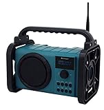 Soundmaster DAB80 Baustellenradio mit DAB+/UKW Bluetooth und Li-Ion Akk
