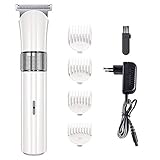 Haarschneidemaschine Herren, Cocoda Akku Bartschneider Haartrimmer Herren, Professionell Wasserdichter Präzisionstrimmer Bodygroomer Set mit LED Anzeige & 4 Führungskämme für D