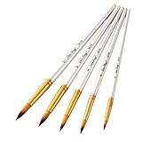 joyMerit 5X Runde Spitze Spitze Nylon Haarbürste Acryl Ölg