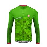 UGLY FROG Fahrradtrikot Lange Ärmel Spring/Team/Radtrikot/Jersey/Atmungsaktiv/Schnelltrocknend/Reflektoren/Rückentaschen Sport & Freizeit Top