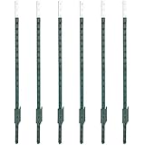 Agrarzone 100x T-Pfosten Metallpfahl T-Post 167 cm | Weidezaunpfahl für Festzaunsystem | Stabiler Weidezaunpfosten Festzaun-Pfahl | für Schafzaun Pferdezaun Wildzaun Rinderzaun Elektrozaun W