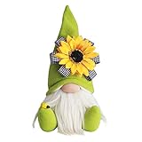 Hummel Sonnenblume gesichtslos Gnom Plüsch Gestrickt Land Gnom Puppe Home Handmade Plüscher Zwerg Ornamente Dek