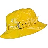 Toutacoo, Regenhut, Wasserdicht, Wachstuch-Optik (7-einfarbig Gelb)