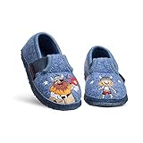 GIESSWEIN Jungen Tübingen Flache Hausschuhe, Capriblau, 28 EU