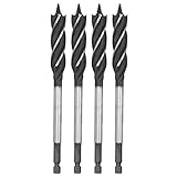 Holzbearbeitungsbohrer, Schneckenbohrer, praktischer starker Chrom-Vanadium-Stahl für Holzplatten Density B